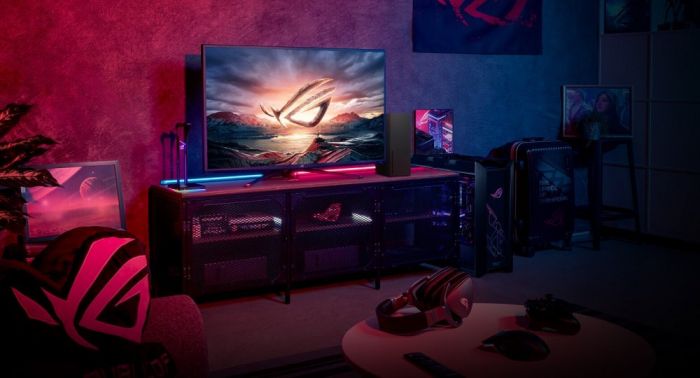 Монітор LCD 43" Asus ROG Strix XG43UQ 4xHDMI, DP, 3xUSB, MM, VA, 3840x2160, 144Hz, 1ms, 90%DCI-P3, FreeSync, HDR10