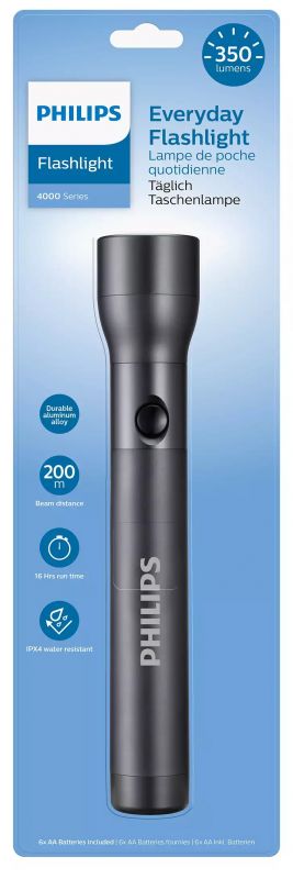 Ліхтар Philips Ручний SFL4003T, IPX4, 350 люмен, до 200 метрів,  6хАА