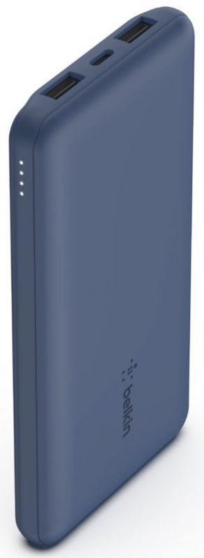 Портативний зарядний пристрій Power Bank Belkin 10000mAh, 15W, Dual USB-A, USB-C, blue