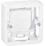 Коробка накладна Legrand Mosaic 2модуля, H30мм, біла