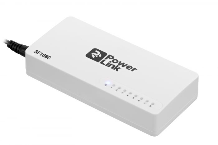 Комутатор 2E PowerLink SF108C 8xFE, некерований, десктоп