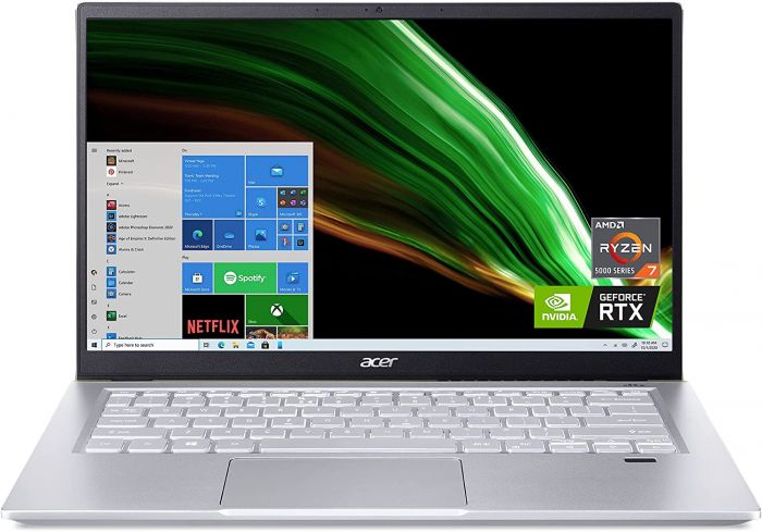 Ноутбук Acer Swift X SFX14-41G 14FHD IPS/AMD R5 5600U/8/512F/NVD3050-4/Lin/Blue