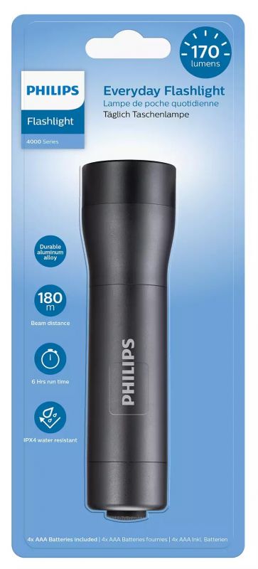 Ліхтар Philips Ручний SFL4001T, IPX4, 170 люмен, до 180 метрів,  3хААА