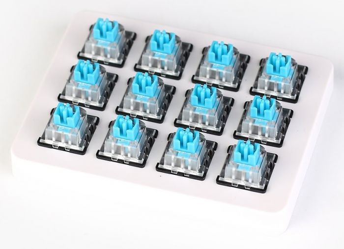 Набір механічних перемикачів KEYCHRON LK Optical Switch with Holder Set 12Pcs/Set Blue