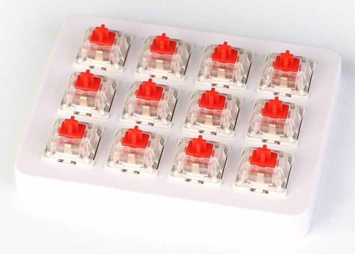 Набір механічних перемикачів KEYCHRON Gateron Switch with Holder Set 12Pcs/Set Red