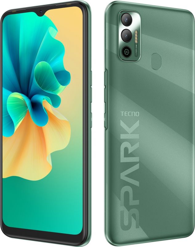 Смартфон TECNO Spark 7 (KF6n) 4/128Gb NFC 2SIM Spruce Green