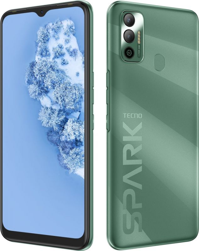 Смартфон TECNO Spark 7 (KF6n) 4/128Gb NFC 2SIM Spruce Green