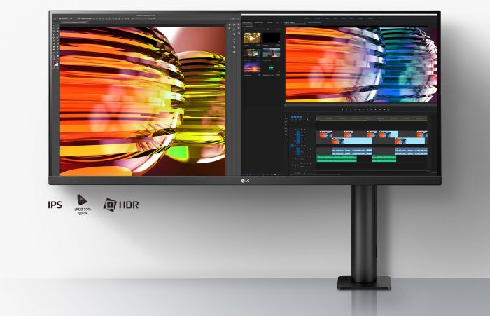 Монітор LG 34" 34WN780-B 2xHDMI, DP, USB, Audio, IPS, 3440x1440, 21:9, sRGB 99%, FreeSync, HAS, HDR10