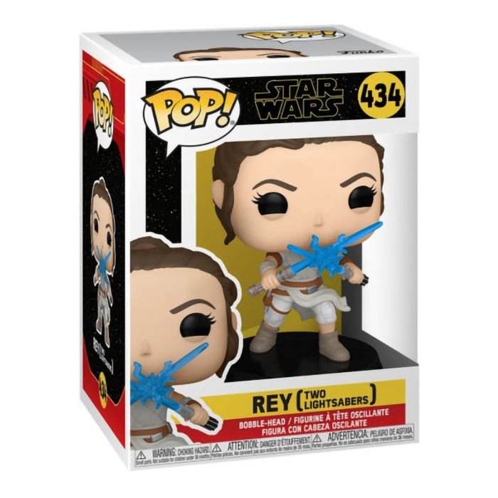 Фігурка Funko POP! Bobble Star Wars Ep 9 Rey w/2 Light Sabers 51484