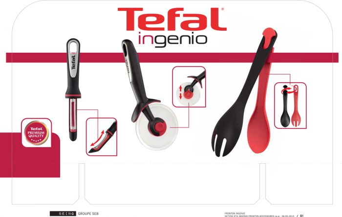 Ложка кухонна Tefal Ingenio, пластик