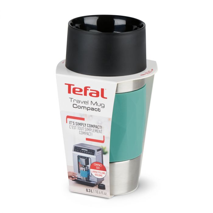 Термочашка Tefal Compact Mug 300 мл зелена, нерж.сталь