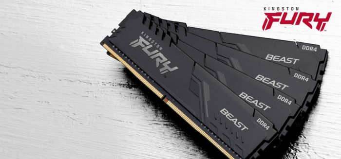 Пам'ять ПК Kingston DDR4  4GB 2666 FURY Beast