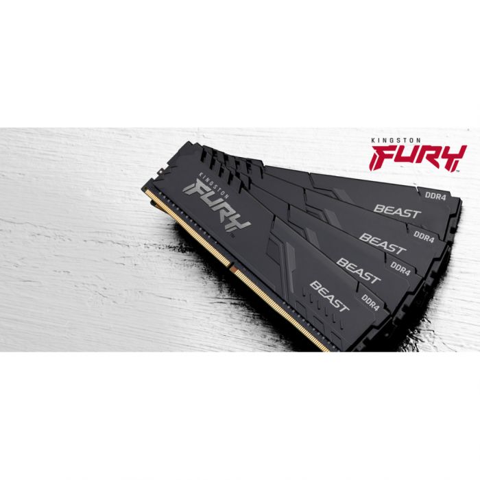 Пам'ять ПК Kingston DDR4 32GB KIT (16GBx2) 2666 FURY Beast