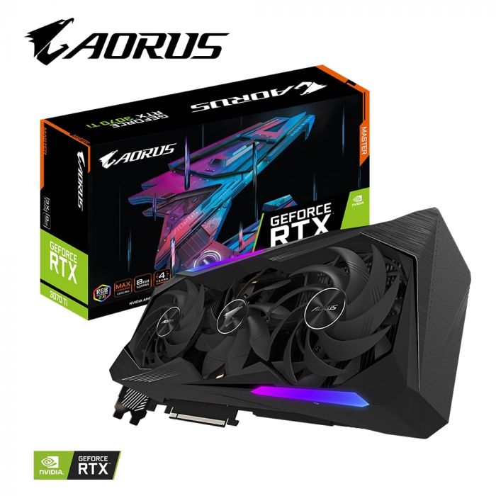 Відеокарта GIGABYTE GeForce RTX3070 Ti 8GB GDDR6 AORUS MASTER LHR