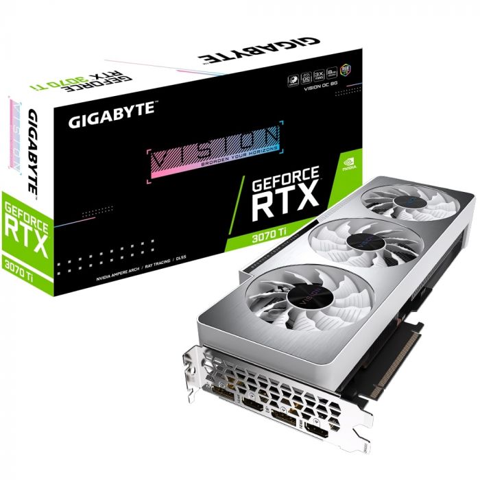 Відеокарта GIGABYTE GeForce RTX3070 Ti 8GB GDDR6 VISION OC LHR