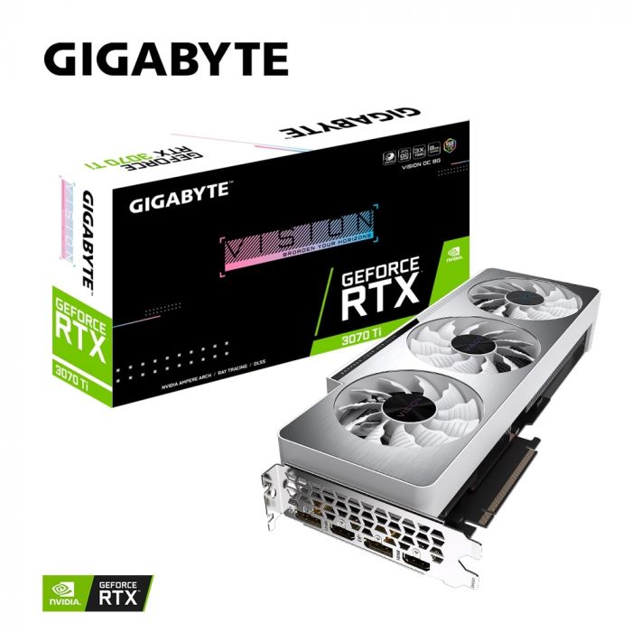 Відеокарта GIGABYTE GeForce RTX3070 Ti 8GB GDDR6 VISION OC LHR