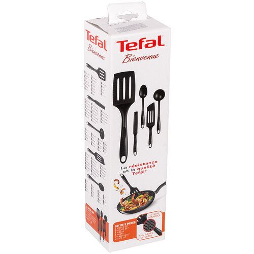 Набір кухонних аксесуарів Tefal Bienvenue, 5 пр., чорний, пластик