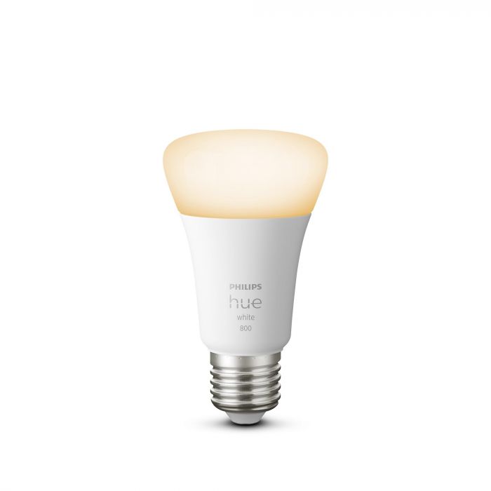 Лампа Philips Hue E27, 9W(60Вт), 2700K, White, ZigBee, Bluetooth, розумна, димування