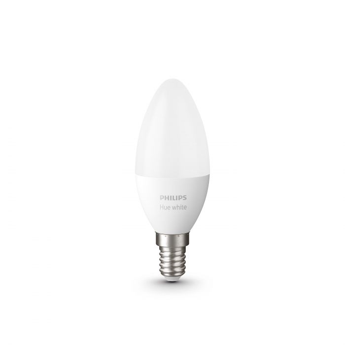 Лампа Philips Hue E14, 5.5W(40Вт), 2700K, White, ZigBee, Bluetooth, розумна, димування, 2шт