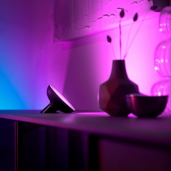 Настільний світильник Philips Hue Bloom, 2000K-6500K, RGB, ZigBee, Bluetooth, розумний, димування, чорний