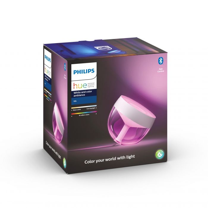 Настільний світильник Philips Hue Iris, 2000K-6500K, RGB, ZigBee, Bluetooth, розумний, димування, білий