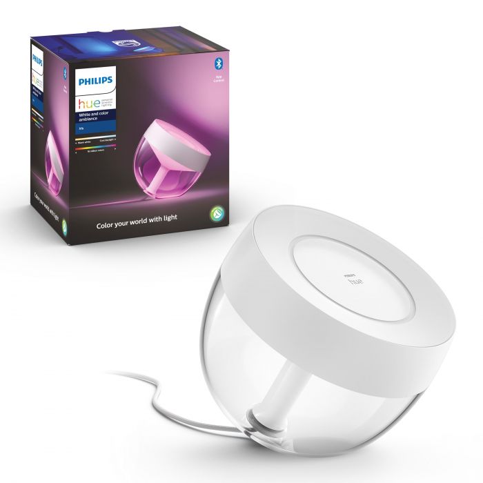 Настільний світильник Philips Hue Iris, 2000K-6500K, RGB, ZigBee, Bluetooth, розумний, димування, білий