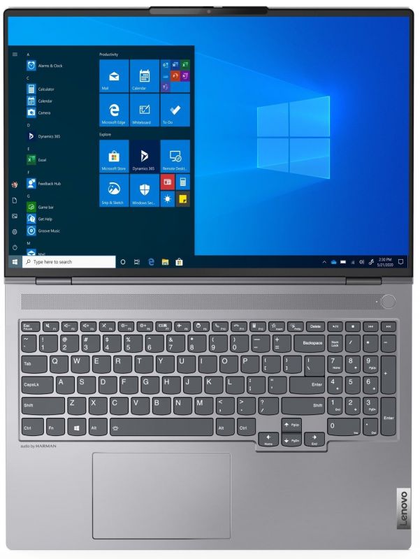 Ноутбук Lenovo ThinkBook 16p 16WQXGA IPS AG/AMD R9 5900HX/32/1024F/NVD3060-6/W10P/Grey