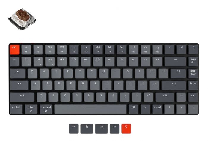 Клавіатура Keychron K3 84 Key Low Profile Gateron White LED Brown