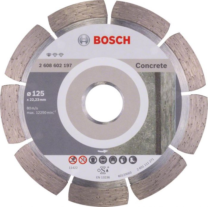 Диск алмазний Bosch Standard for Concrete 125-22.23, по бетону