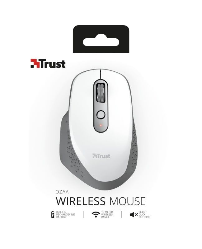 Миша Trust Ozaa Rechargeable WL WHITE