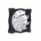 Корпусний вентилятор 2E GAMING (F120IR-ARGB), 120мм, 3+3pin 5V Aura, білі лопаті, чорна рамка, inner LED
