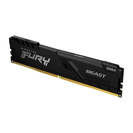 Пам'ять ПК Kingston DDR4 64GB KIT (16GBx4) 2666 Kingston FURY Beast Black