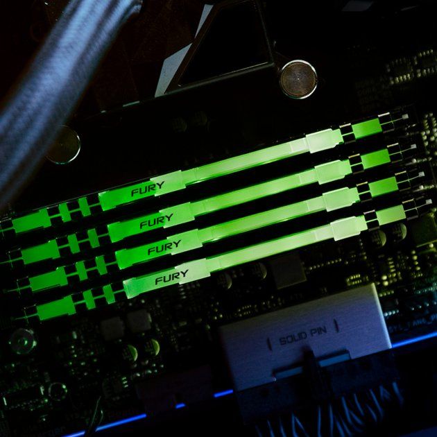 Пам'ять ПК Kingston DDR4 16GB 3200 FURY Beast RGB