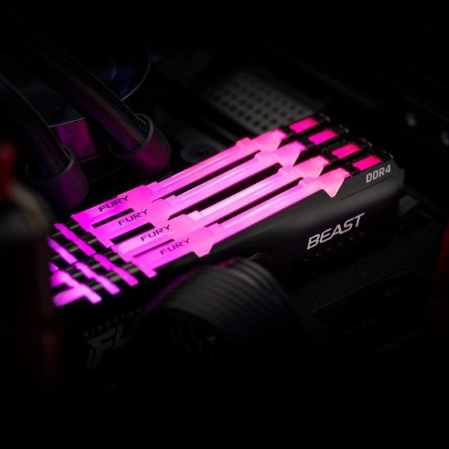 Пам'ять ПК Kingston DDR4 16GB 3200 FURY Beast RGB