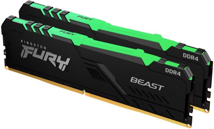 Пам'ять ПК Kingston DDR4 32GB KIT (16GBx2) 3600 FURY Beast RGB