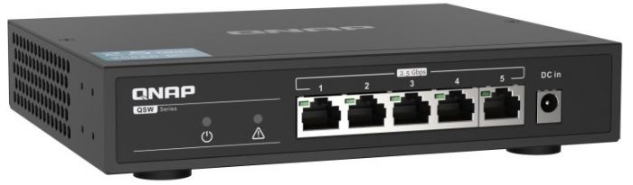 Некерований комутатор QNAP QSW-1105-5T 5x2.5GbE (RJ45)