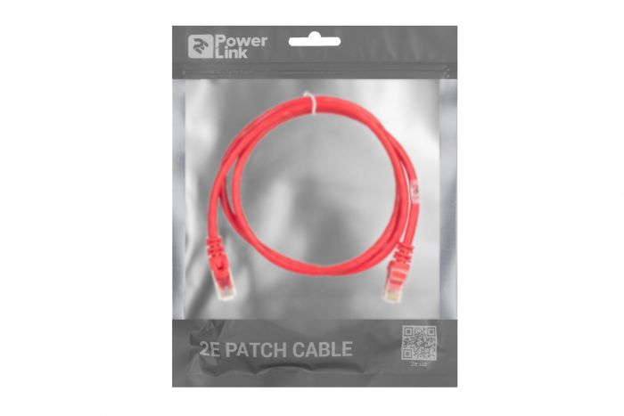 Патч-корд 2E Cat 6,UTP,RJ45, 26AWG ,7/0.16 Cu, 1.00 m, PVC,Red