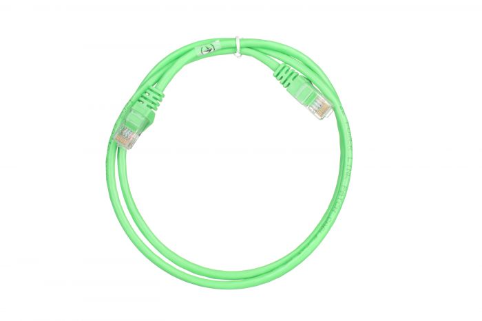 Патч-корд 2E Cat 5e,UTP,RJ45, 26AWG ,7/0.16 CCA, 1.00 m,PVC, Green