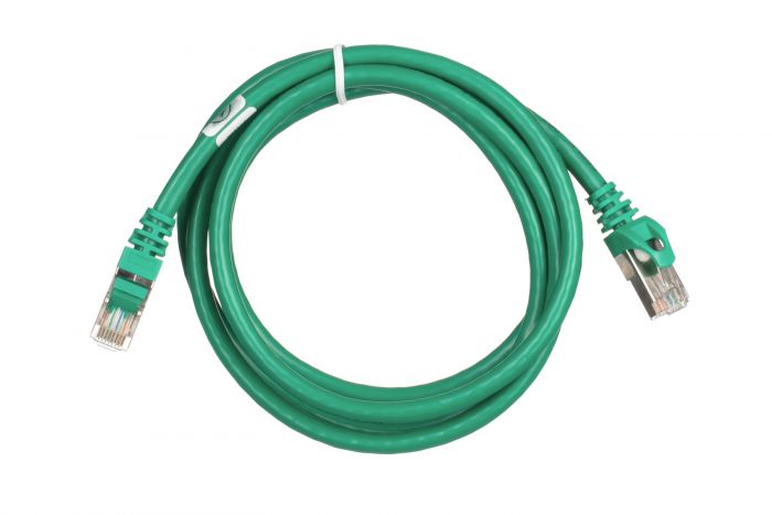 Патч-корд 2E Cat 6,S-FTP екран. фольга з обплетенням, RJ45, 4Х2 27AWG ,7/0.14 Cu, 1.50 m,PVC, Green