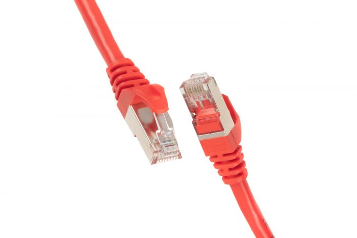 Патч-корд 2E Cat 6,S-FTP екран. фольга з обплетенням,  RJ45, 4Х2 27AWG ,7/0.14 Cu, 1.50 m, PVC,Red