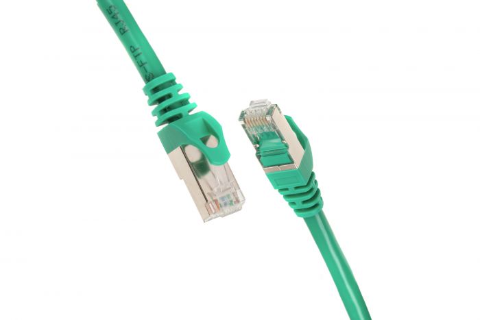 Патч-корд 2E Cat 6,S-FTP екран. фольга з обплетенням, RJ45, 4Х2 27AWG ,7/0.14 Cu, 1.00 m,PVC, Green