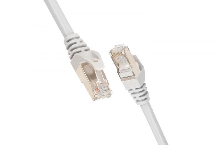 Патч-корд 2E Cat 6,S-FTP екран. фольга з обплетенням, RJ45, 4Х2 27AWG ,7/0.14 Cu, 0.50 m, PVC,Grey