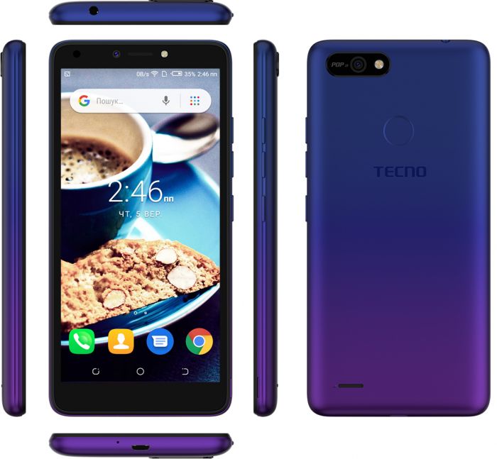 Смартфон TECNO POP 2F (B1G) 1/16GB 2SIM Dawn Blue