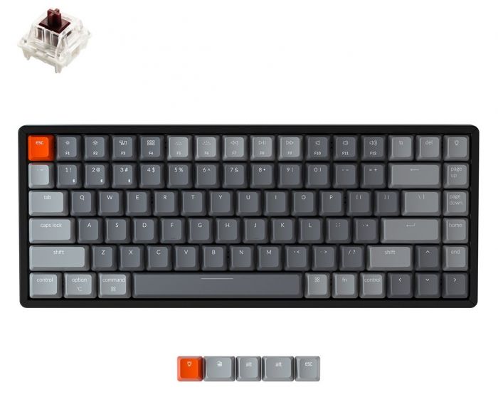 Клавіатура Keychron K2 84 Key Aluminum Frame Hot-Swap Gateron RGB Brown