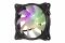 Корпусний вентилятор 2E GAMING (F120IR-ARGB), 120мм, 3+3pin 5V Aura, білі лопаті, чорна рамка, inner LED