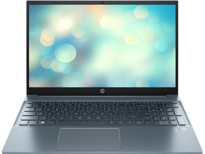 Ноутбук HP Pavilion 15-eh1062ua 15.6" FHD IPS AG, AMD R5-5500U, 16GB, F512GB, UMA, DOS, блакитний