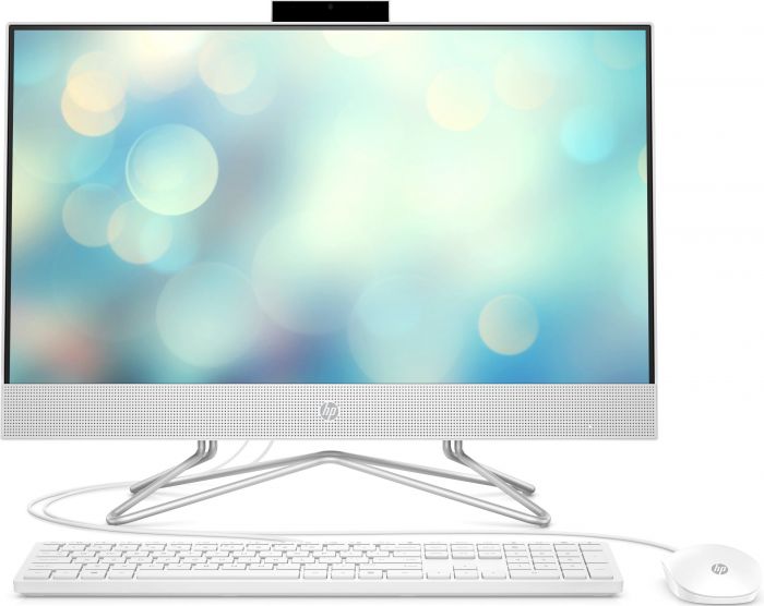 Персональний комп'ютер-моноблок HP All-in-One 23.8FHD IPS AG/Intel i3-10100T/8/256F/int/kbm/DOS/White