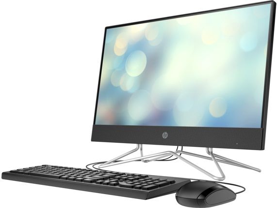 Персональний комп'ютер-моноблок HP All-in-One 21.5FHD IPS AG/Intel Pen J5040/4/256F/int/kbm/DOS/Black