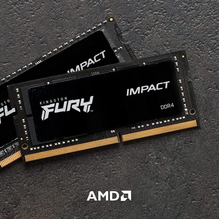 Пам'ять ноутбука Kingston DDR4 16GB 3200  FURY Impact