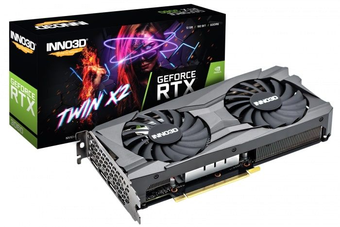 Відеокарта INNO3D GeForce RTX3060 12Gb GDDR6 Twin X2 LHR